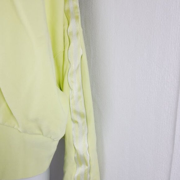 Adidas Women's Lime Yellow Long Sleeve Casual Pullover Hoodie Size M - Picture 6 of 8